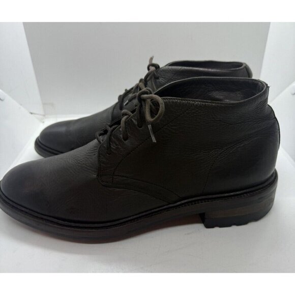 Frye Bowery Leather Chukka Ankle Boots Mens Size 11.5 M Dark Brown 3480032 Italy - Picture 3 of 9